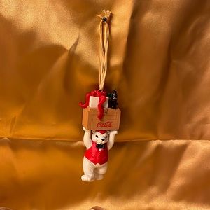 Coca Cola  polar Bear Christmas ornament-like new- No Box